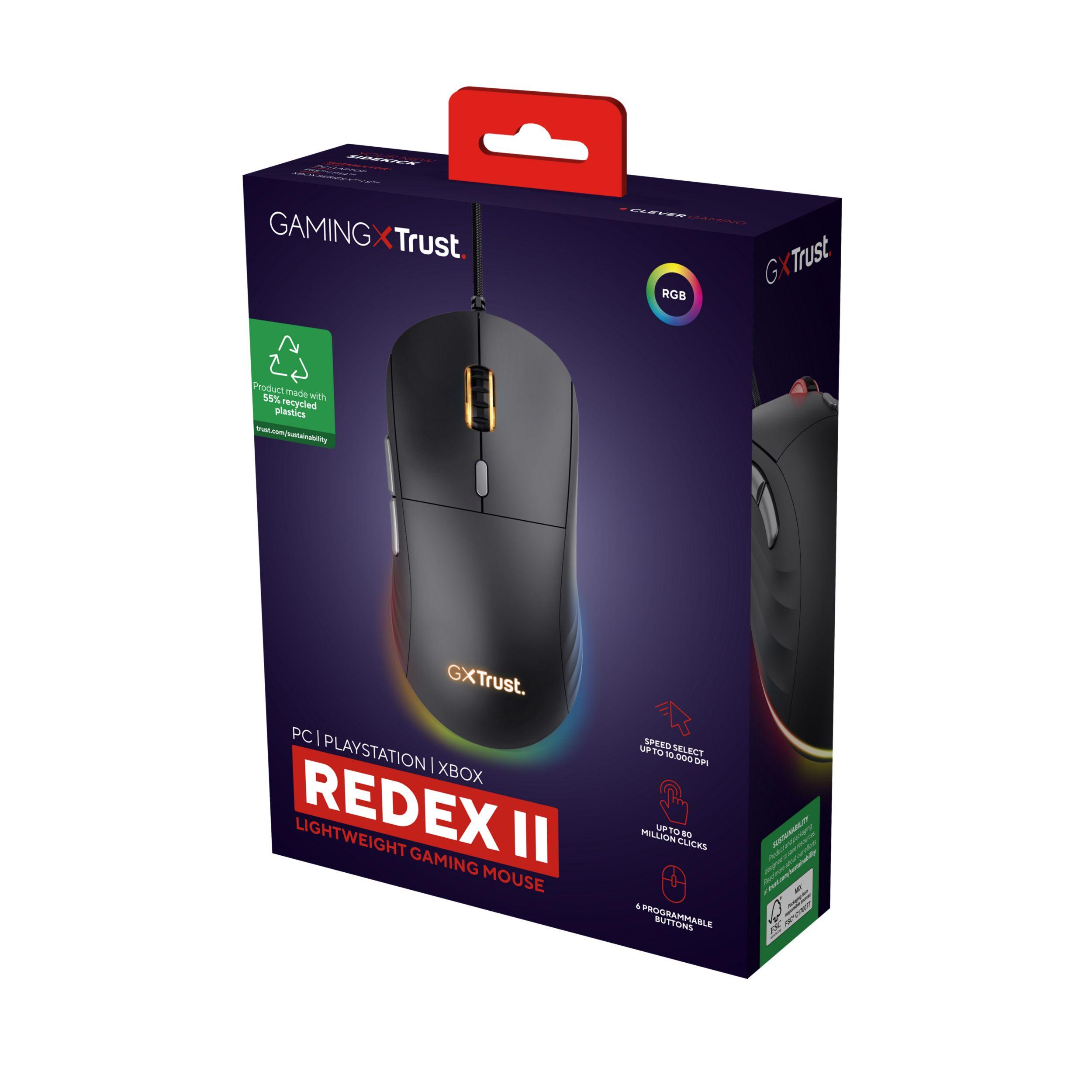 Rato Gaming TRUST GAMING GXT 925 REDEX II (Mão direita - 10000 DPI - Laser - Preto), miniatura 7
