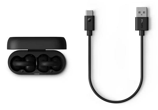 Auscultadores PHILIPS TAQ2000BK/00 (Binaural - True Wireless Stereo - Intra-auricular - Preto) — miniatura 7