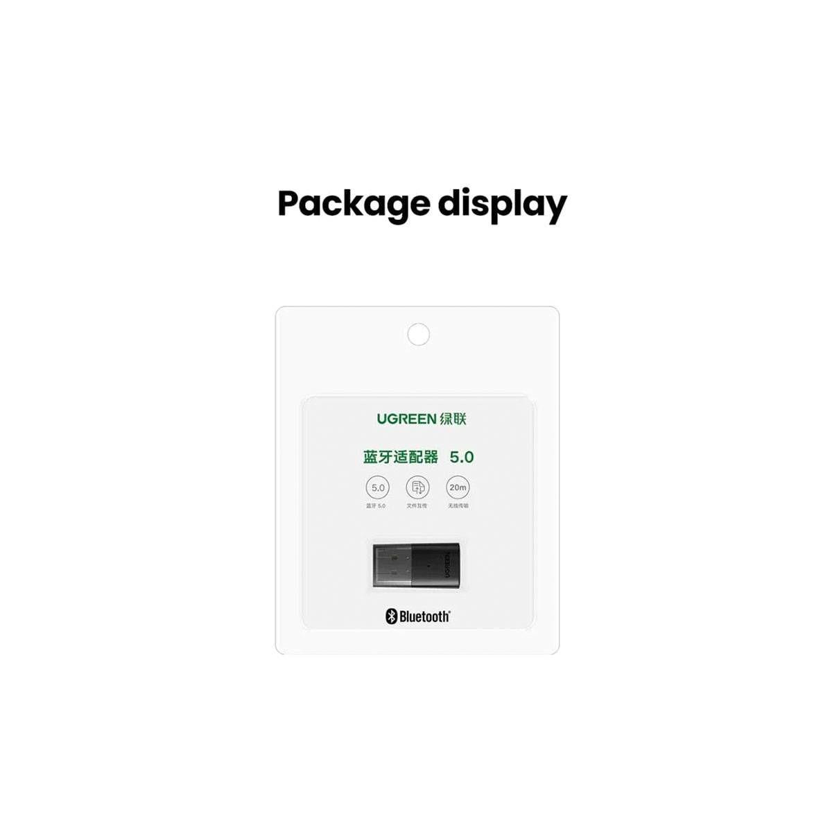Adaptador Bluetooth USB UGREEN CM390 (USB - 20 Mbit/s - Preto) — miniatura 4