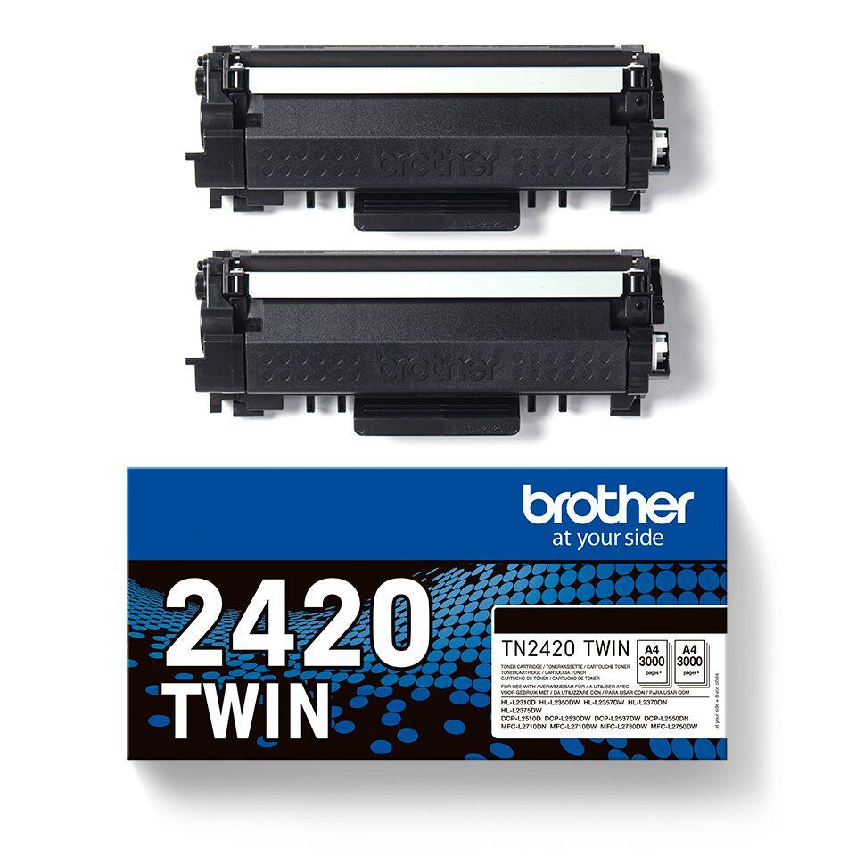 Toner BROTHER TN-2420TWIN (3000 páginas - Preto) — miniatura 3