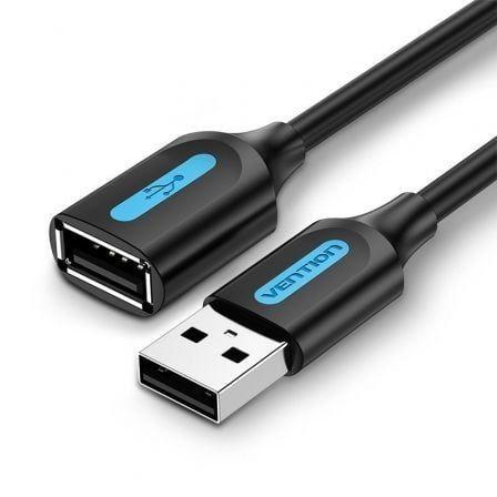 Cabo de Extensão USB VENTION CBIBD (0,5 m - USB Tipo A macho - USB Tipo A fêmea - Preto)