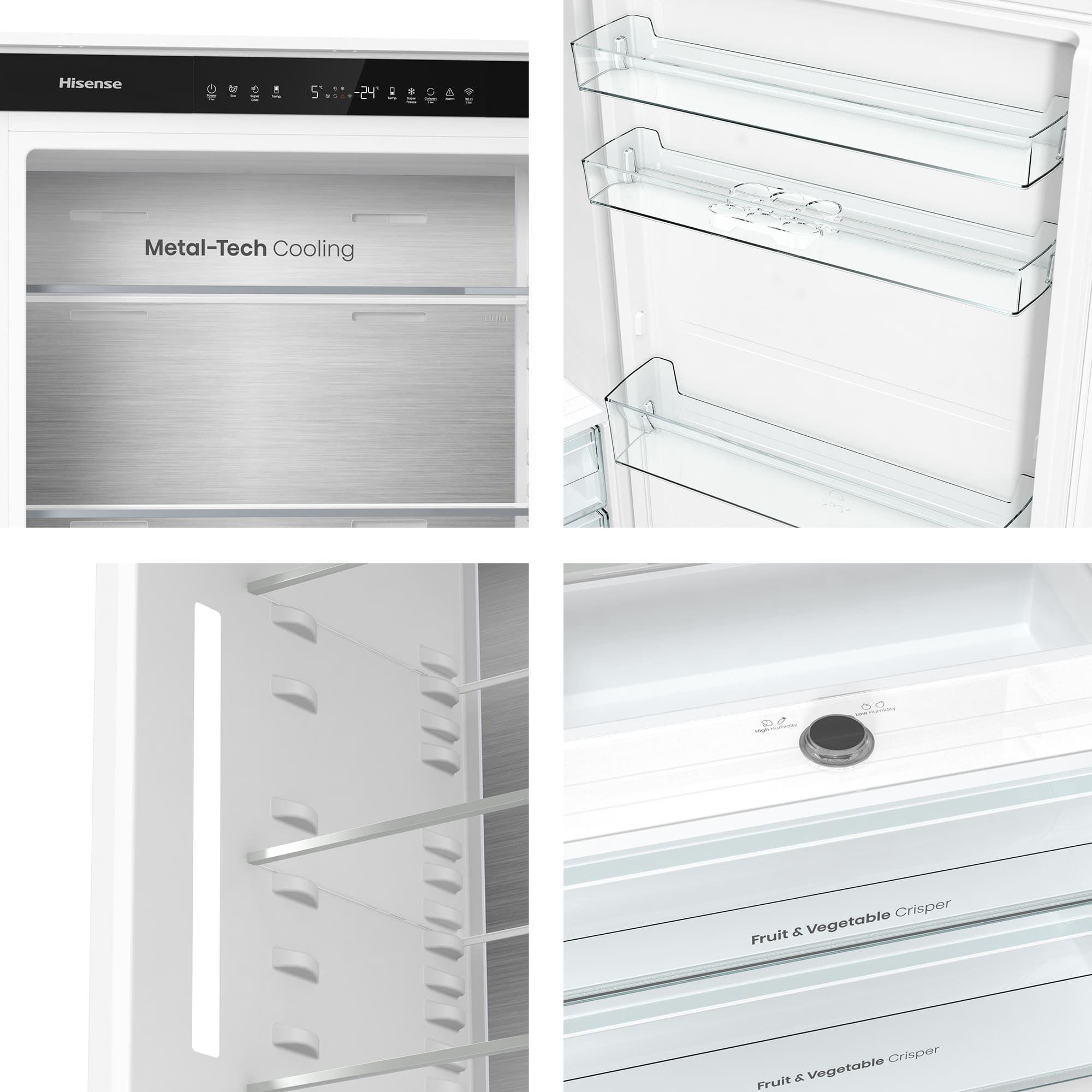Frigorífico Combinado Encastre HISENSE RB3B370SAWD1 (193,6x69x54,5 cm - 69 cm - 194 cm - Branco) — miniatura 5
