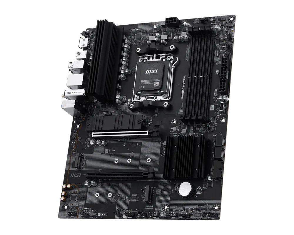 Motherboard MSI PRO B840-S EVO WIFI6E (AM5 - ATX - Duplo canal - Preto), miniatura 3