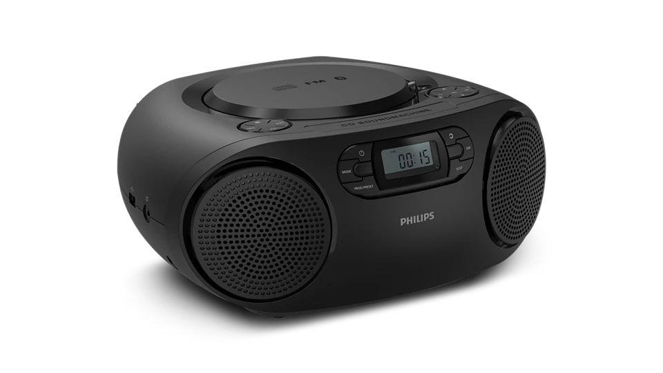 Leitor de CD Portátil PHILIPS TAZ2000B/10 (3 W - Preto e Prateado) — miniatura 2