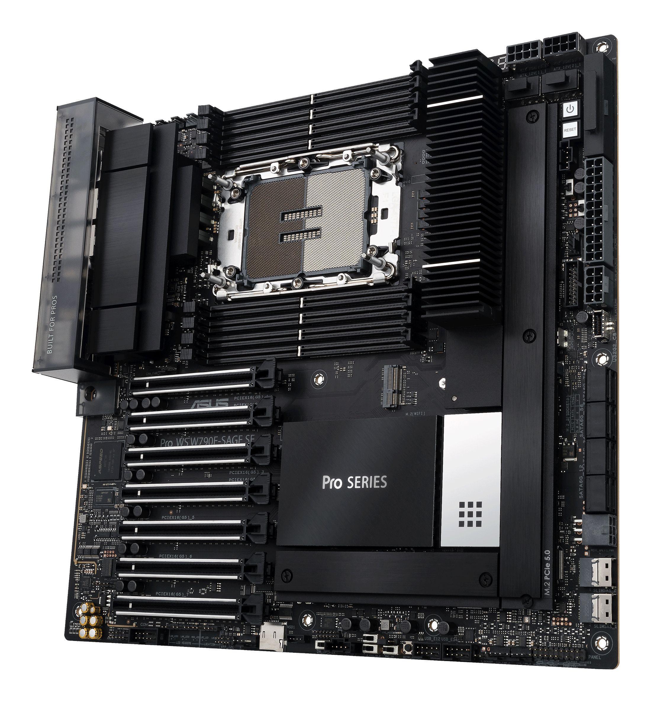 Motherboard ASUS PRO WS W790E-SAGE SE (LGA 4677 (Socket E) - Intel Xeon W - EEB - Preto), miniatura 5