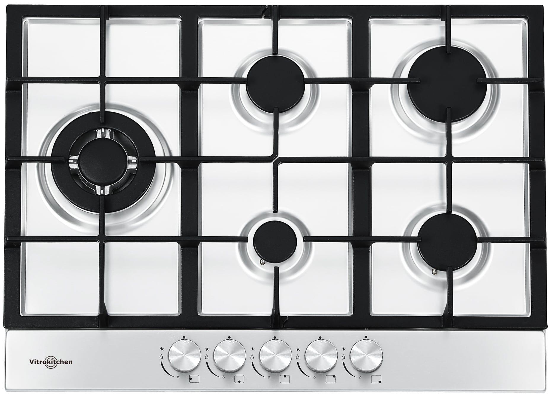 Placa a Gás de Encastre VITROKITCHEN EN73IB (Encastre - 68 cm - 51 cm - Inox)
