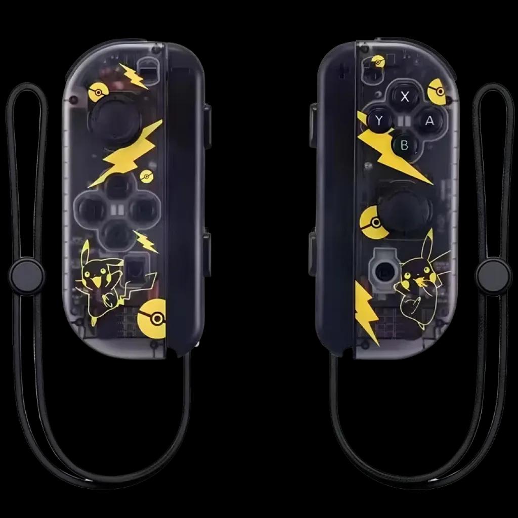 Comando POWERGAMING J-C Set Esquerdo/Direito (Nintendo Switch - Transparente/Amarelo)