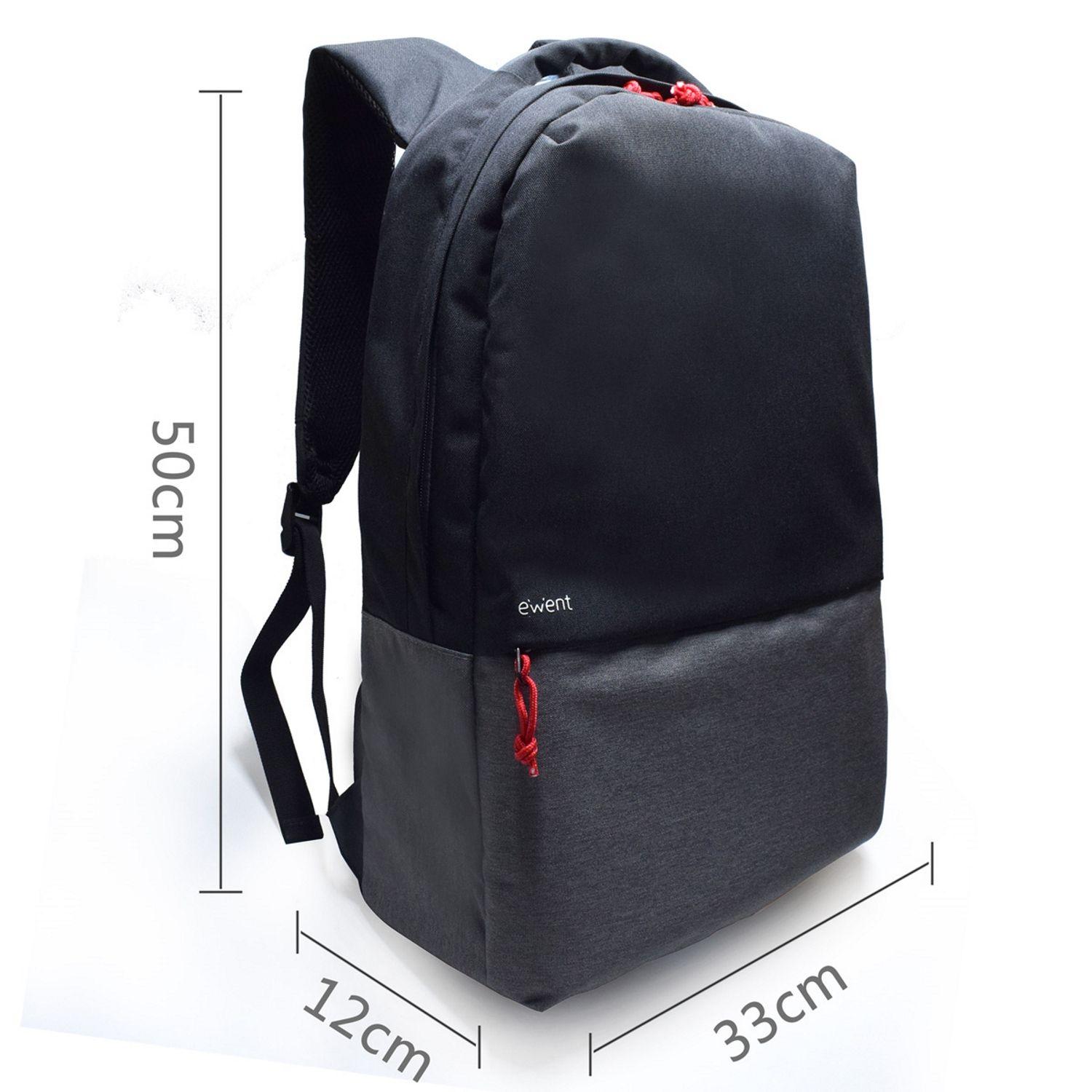 Mochila EWENT EW2529 (17,3" - 30 l - Poliéster - Preto), miniatura 5
