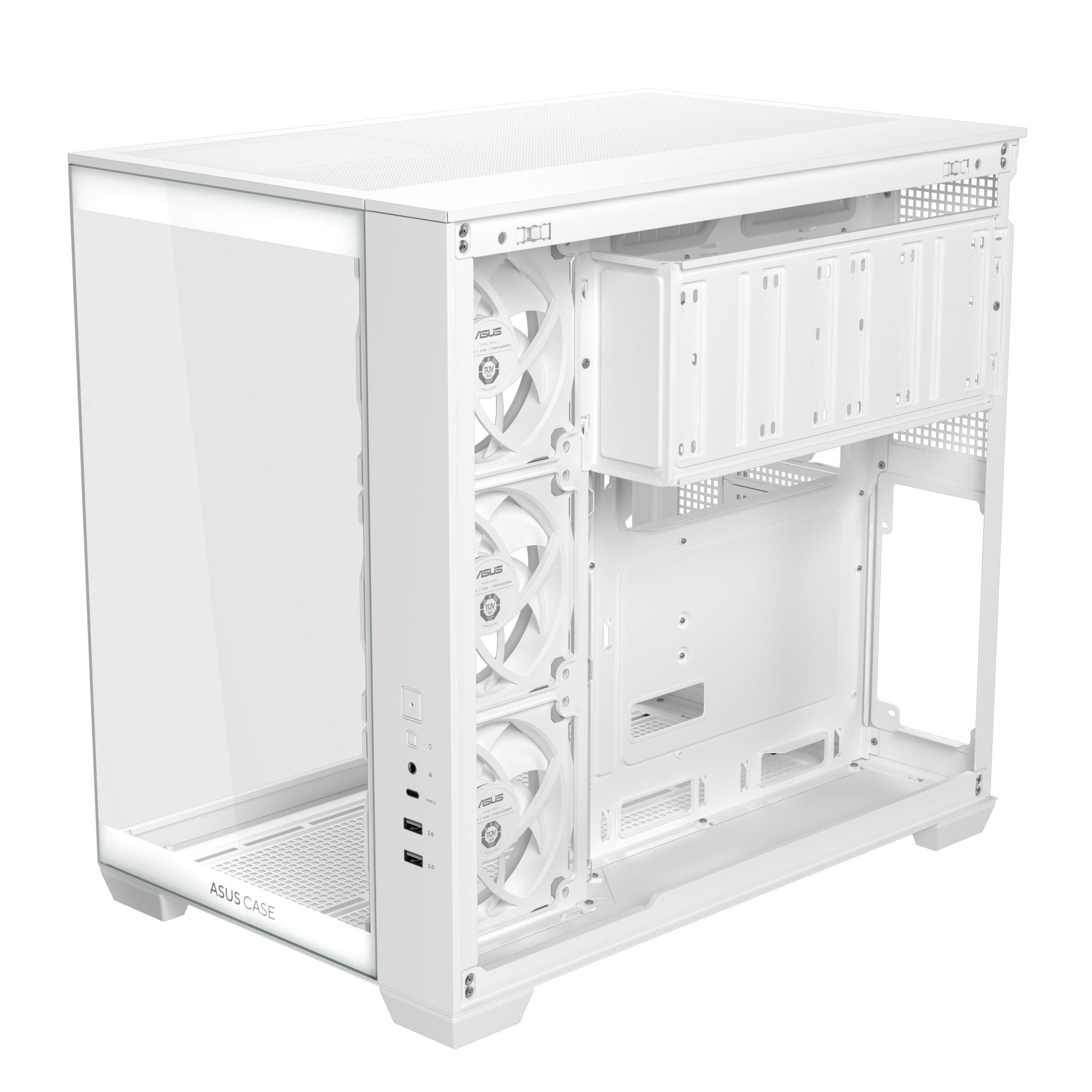 Caixa PC ASUS A32 PLUS (ATX, micro ATX, Mini-ITX - Mid Tower - ATX, micro-ATX, Mini-ITX - Branco) — miniatura 9