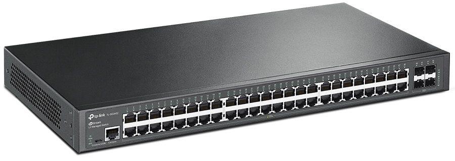 Switch Gerido TP-LINK TL-SG3452 (Gigabit Ethernet - 10/100/1000 Mbit/s - 104 Gbit/s - Preto) — miniatura 4