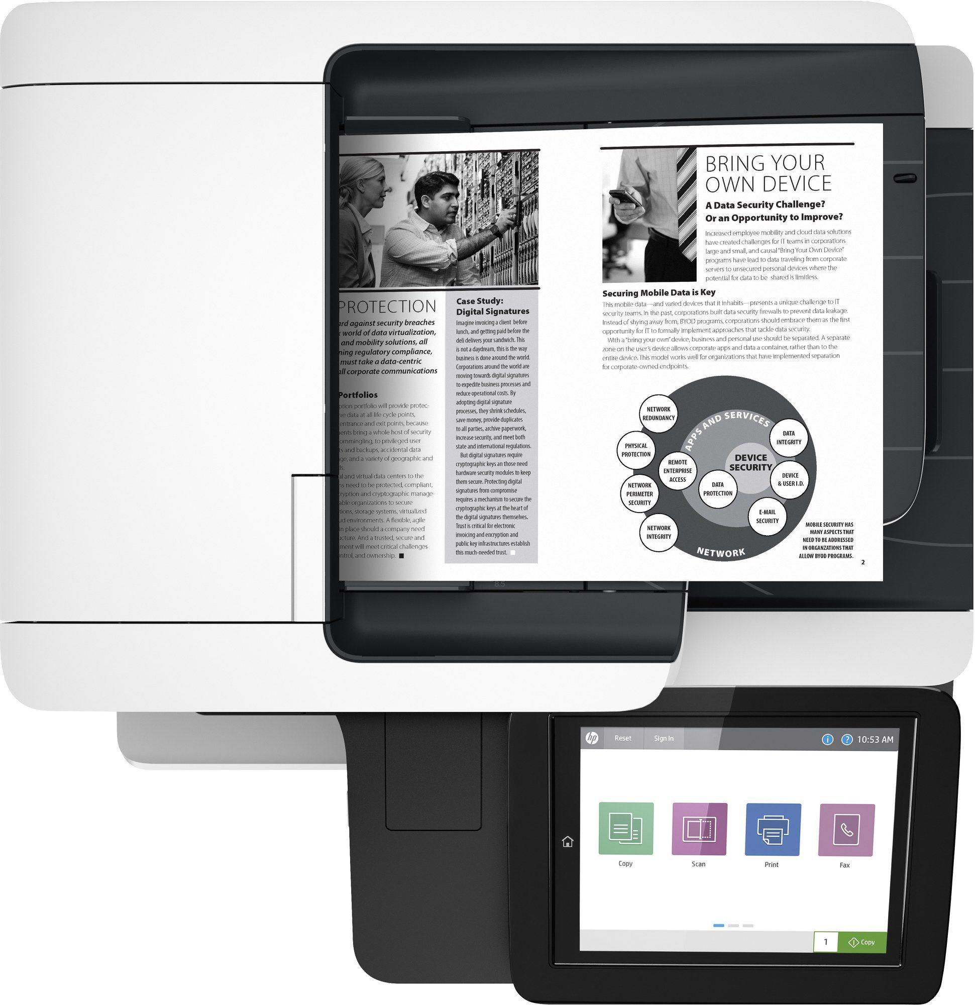 Impressora Multifunções HP LaserJet Enterprise M528dn (A4 - Impressão a preto e branco - 2300 folhas - Preto e Branco) — miniatura 4