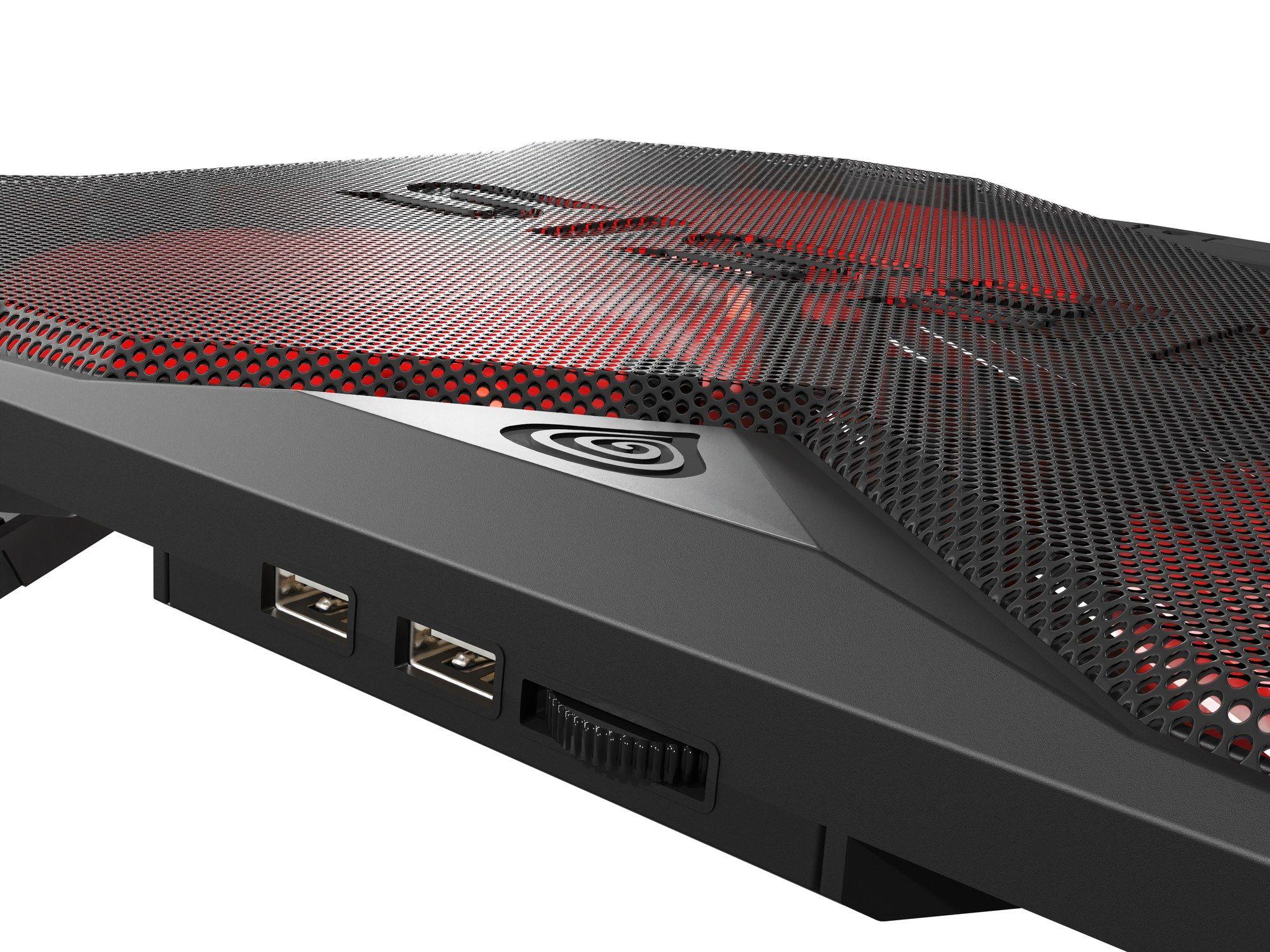 Base de Refrigeração GENESIS Oxid 260 (17,3" - 43,9 cm - 1010 RPM - Preto e Vermelho) — miniatura 10