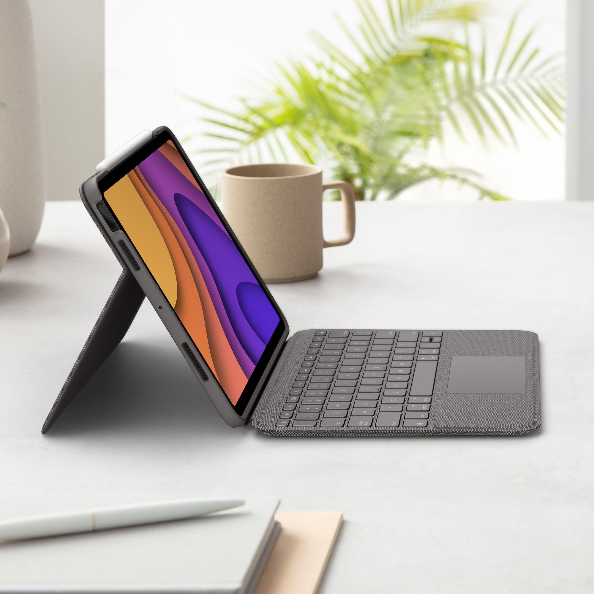 Teclado LOGITECH Folio Touch (Alemão - Smart Connector - Sem fios - Cinzento), miniatura 8