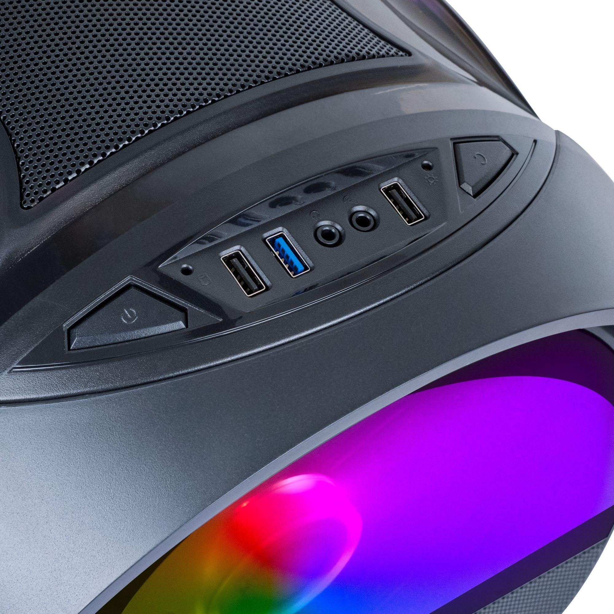 Caixa Micro-ATX MARS GAMING MC-CYLON (Micro ATX, Mini-ITX - Mini Tower - 16 cm - Preto) — miniatura 4