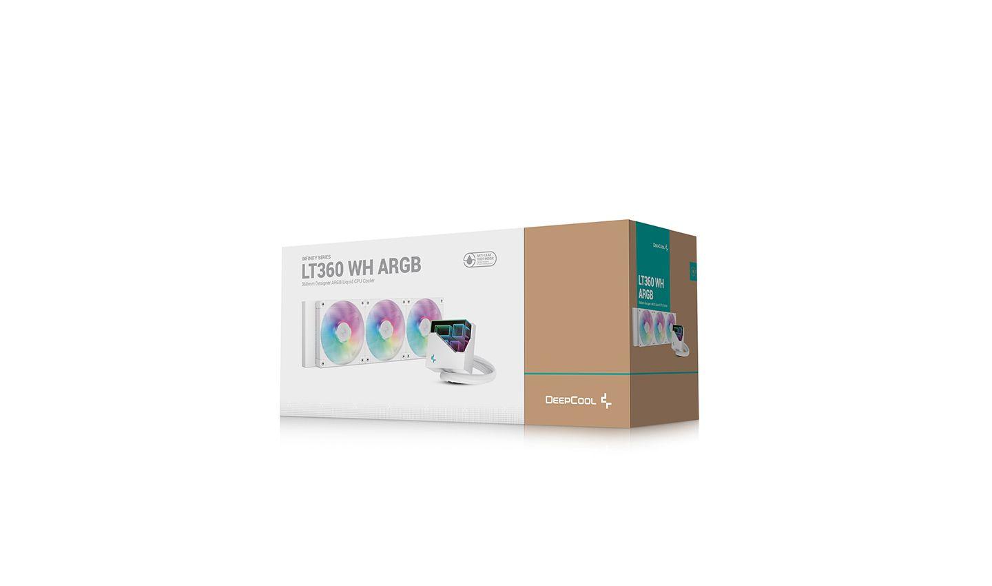 Sistema de Refrigeração Líquida para CPU DEEPCOOL LT360 (120 mm - 2400 RPM - 4-pin - Branco) — miniatura 6