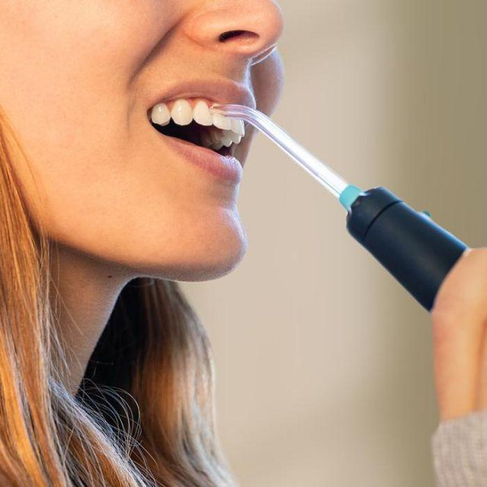 Centro de Higiene Oral CECOTEC Bamba ToothCare Jet Clean (Preto e Azul) — miniatura 2