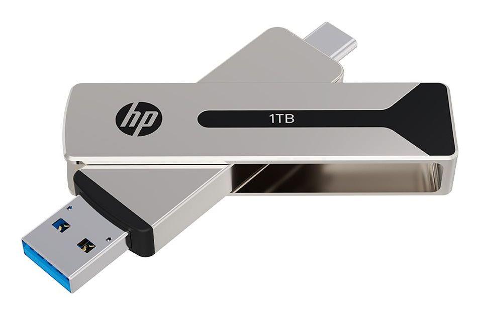 Pen USB HP 911 Pro (512 GB - USB Type-A / USB Type-C - USB 3.2 Gen 2 - Prateado) — miniatura 2