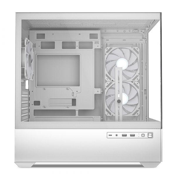 Caixa PC SHARKOON MK6 RGB (Micro ATX, Mini-ITX - Midi Tower - Multi - Preto) — miniatura 3