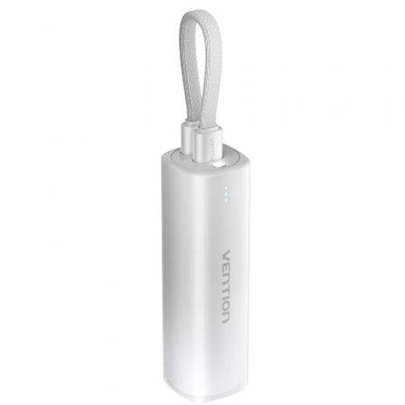 Bateria Externa VENTION FHWM0 (5000 mAh - Lightning + USB Tipo-C - Cinzento)