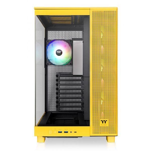 Caixa PC THERMALTAKE View 380 XL TG ARGB (ATX, micro ATX, Mini-ITX - PS2 - 2.5" - Amarelo) — miniatura 2