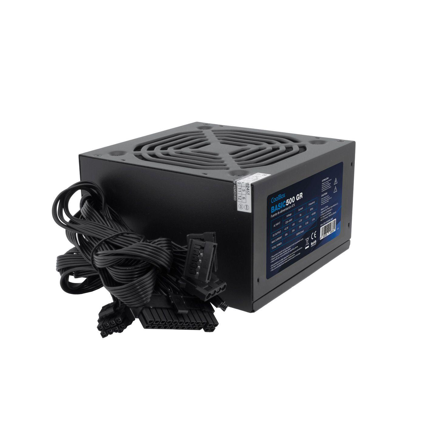 Fonte de Alimentação COOLBOX Basic 500GR (ATX - 500 W - Não modular - Preto) — miniatura 4