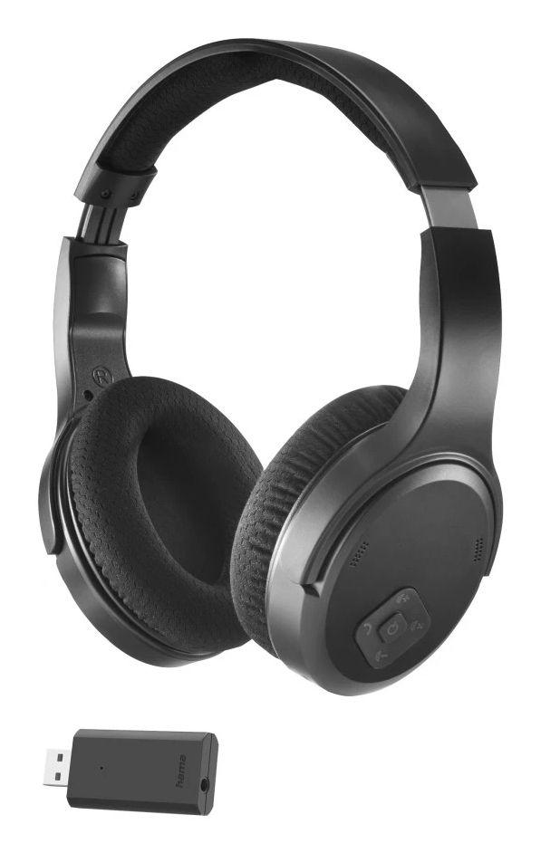 Auscultadores HAMA 00221847 (Binaural - Com fios e sem fios - Circum-aural - Preto)