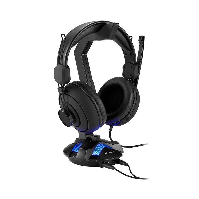 Suporte para Auscultadores SHARKOON X-Rest ALU (Com fios - 3.5 mm - Universal - Preto), miniatura 2