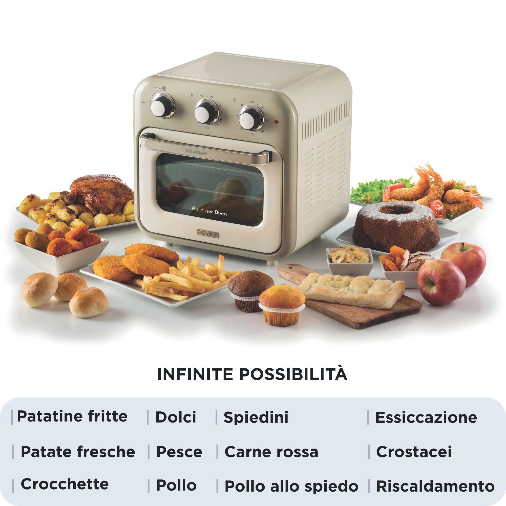 Fritadeira de Ar Quente Independente ARIETE 4632/03 (1400 W - 230 °C - 80 °C - Bege), miniatura 3