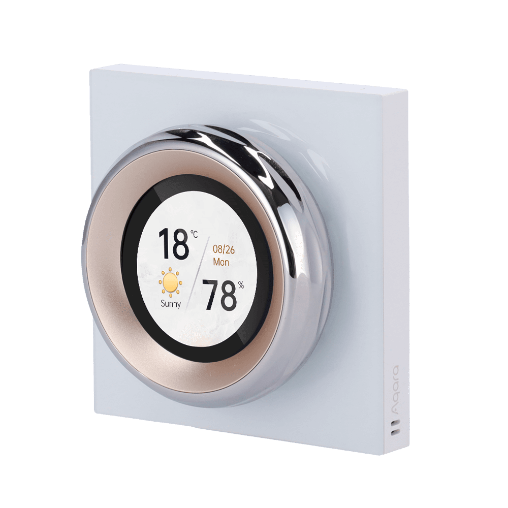 Interruptor de Parede Inteligente AQARA Touchscreen Dial V1 EU (Ecrã tátil 1,32 pol. - 2 relés)