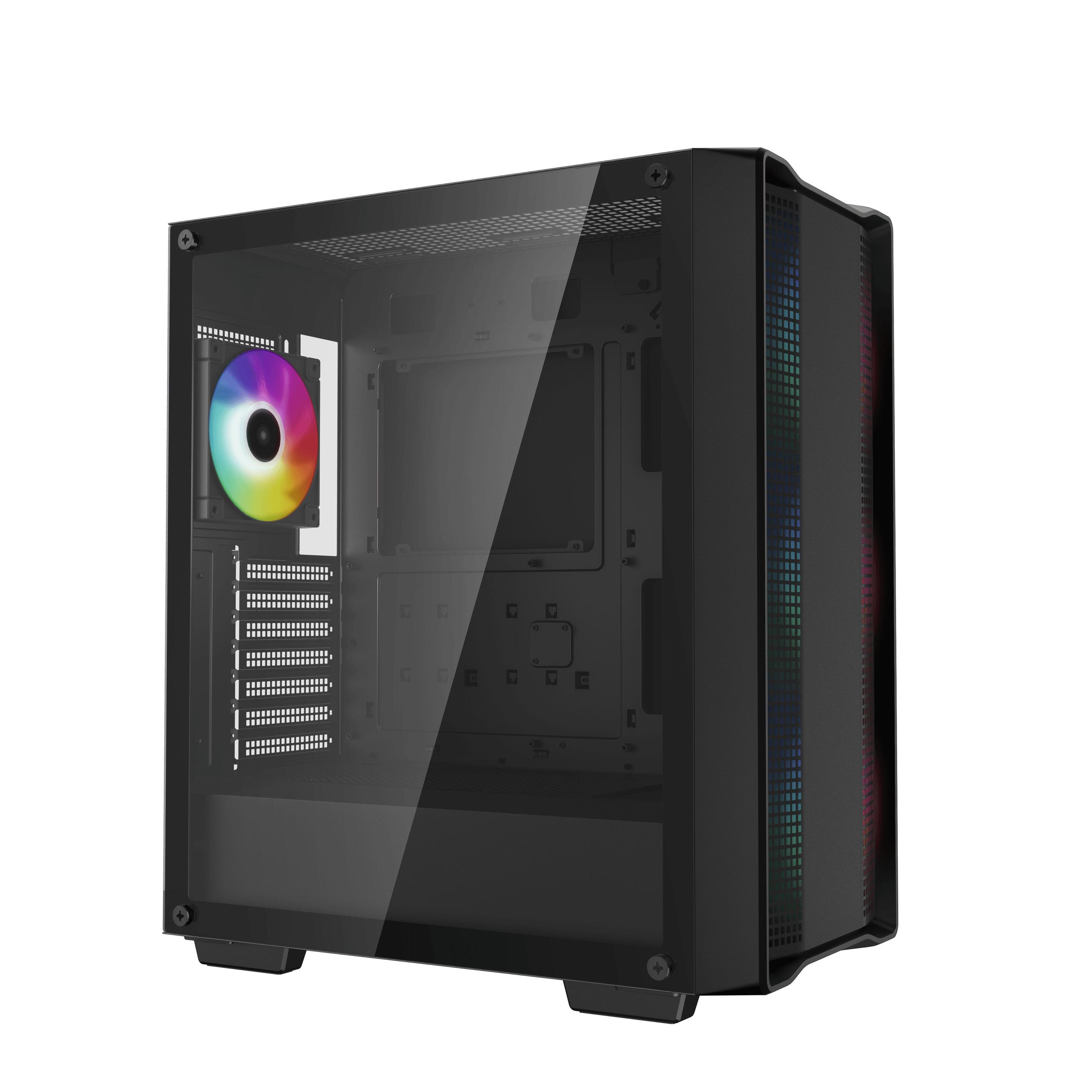 Caixa PC DEEPCOOL CC560 ARGB V2 (ATX, micro ATX, Mini-ITX - Midi Tower - ABS, SPCC, vidro temperado - Preto) — miniatura 2