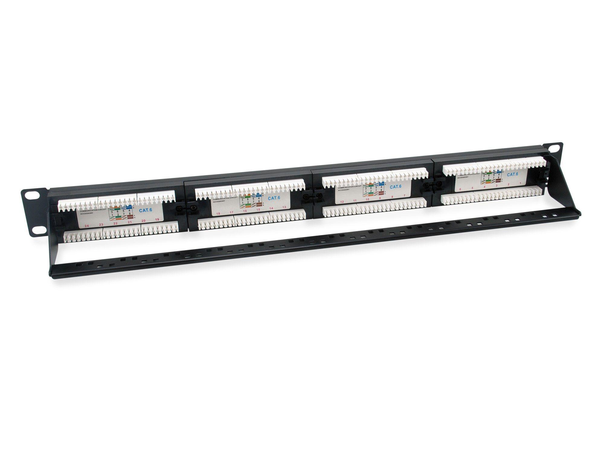 Patch Panel EQUIP 135426 (24 Portas - Cat.6 - 1U - Preto) — miniatura 2