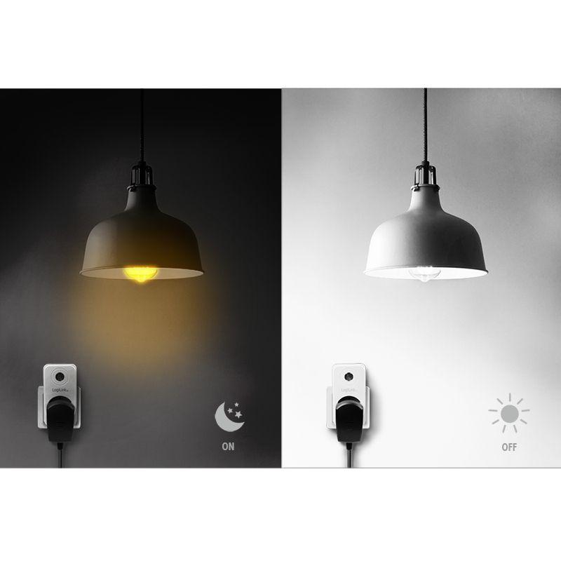 Adaptador de Tomada com Sensor Crepuscular LOGILINK PA0263 (Tipo F - Branco) — miniatura 7