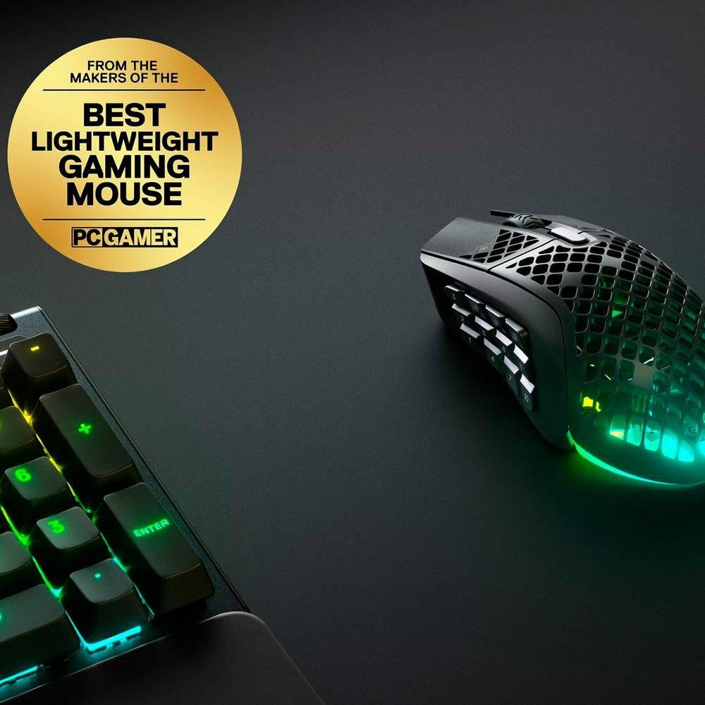 Rato STEELSERIES Aerox 9 Wireless (Ambidestro - 18000 DPI - Ótico - Preto) — miniatura 6