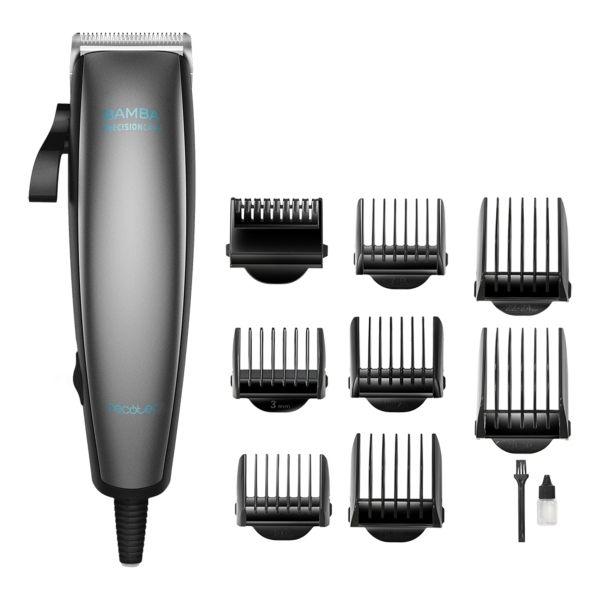Máquina de Cortar Cabelo CECOTEC Bamba PrecisionCare Power Blade Titanium (Aço inoxidável - Cinzento)
