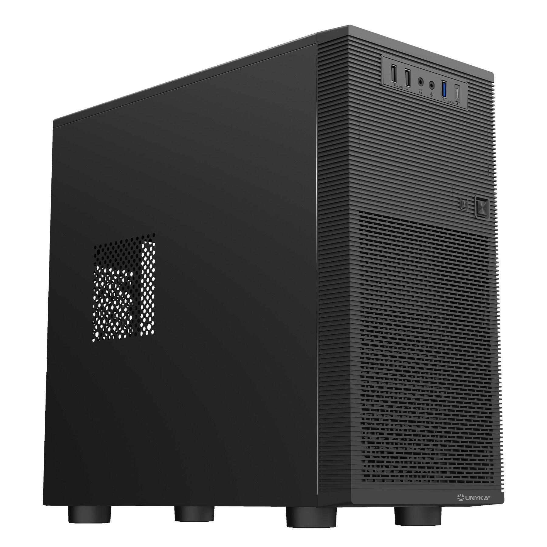 Caixa PC UNYKACH AERO C15 (micro ATX, ITX - 500 W - Midi Tower - Preto)