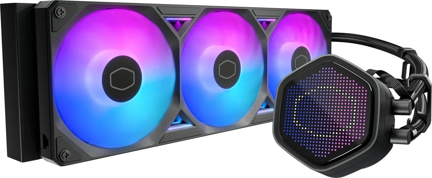 Sistema de Arrefecimento Líquido AIO COOLER MASTER MasterLiquid 360 Atmos II Pixel LCD (12 cm - 2500 RPM - RGB multicolor - Preto)