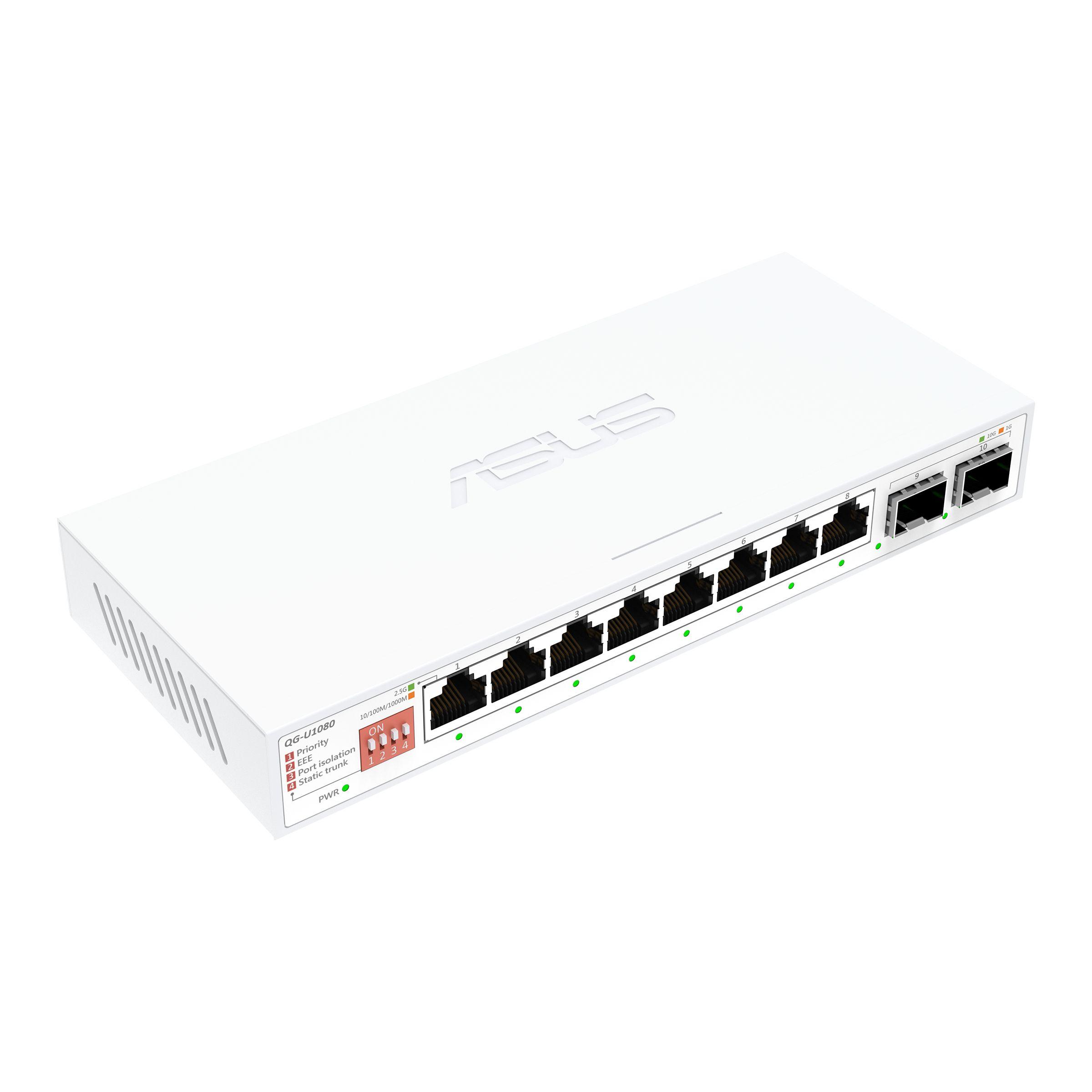 Switch ASUS QG-U1080 (2.5G Ethernet - 8 MB - Branco), miniatura 3
