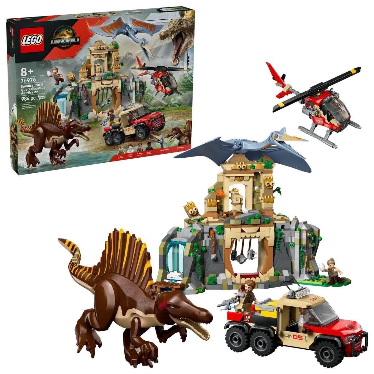 LEGO 76976 Jurassic World Missão Aérea com Espinossauro e Quetzalcoatlus (8+ anos - 984 peças), miniatura 3