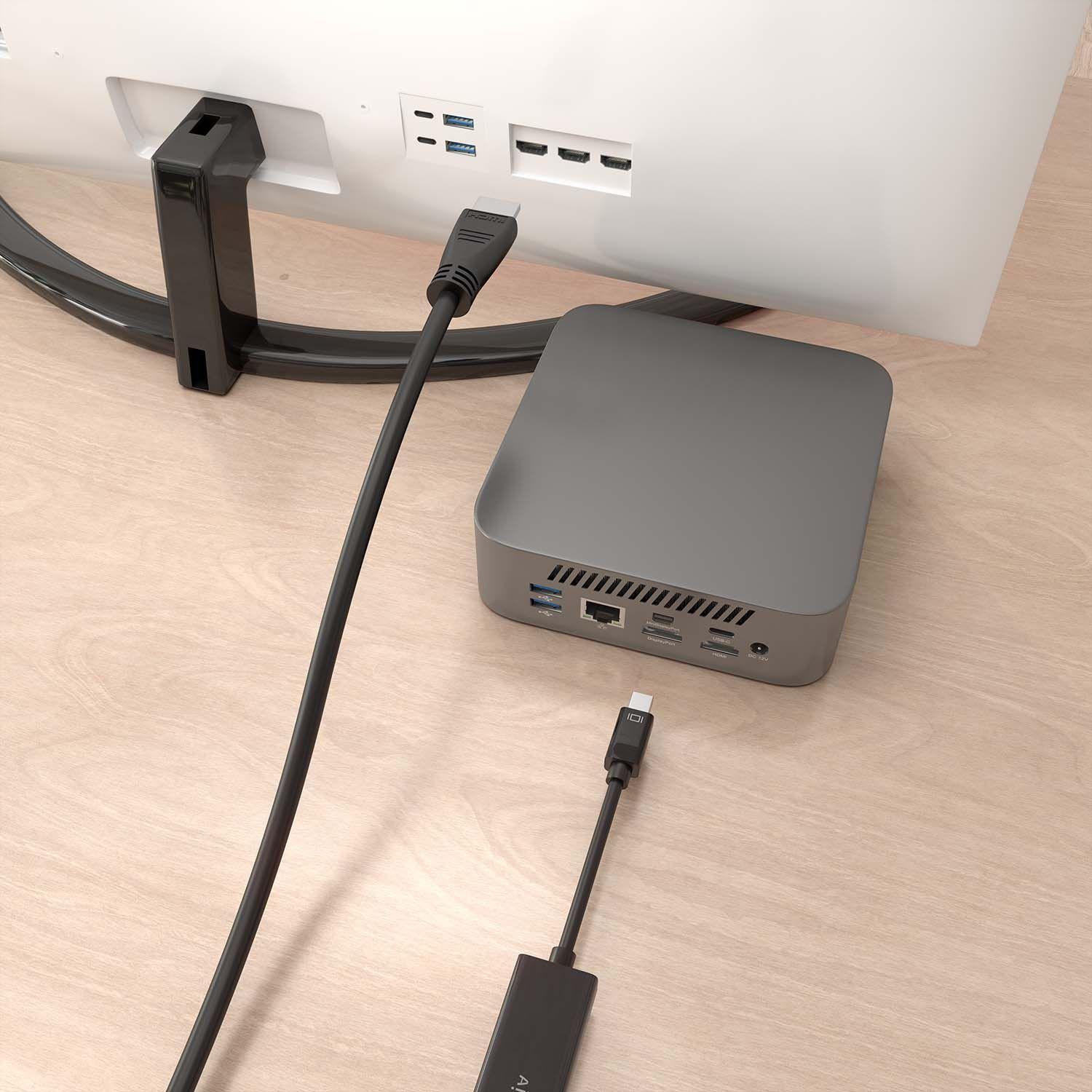 Cabo Conversor Mini DisplayPort para HDMI AISENS A125-0890 (5 m - HDMI Type A - Mini DisplayPort - Preto) — miniatura 5