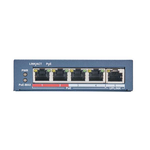Switch Não Gerido HIKVISION DS-3E0105P-E(B) (1 Gbit/s - L2 - Fast Ethernet - Azul) — miniatura 2