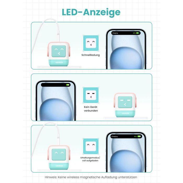 Carregador de Tomada UGREEN Uno RG (65 W - Até 65 W - GaN - Azul) — miniatura 3