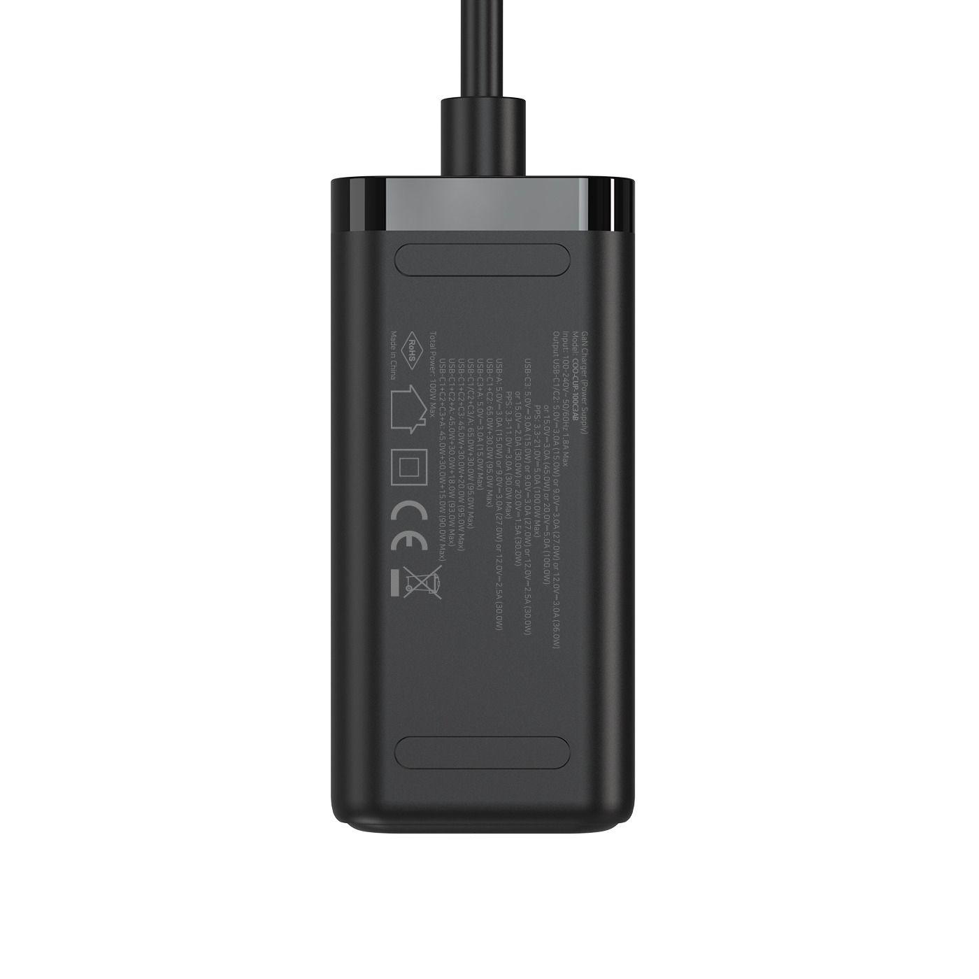 Estação de Carregamento COOLBOX ChargeMaster 4 Pro (3 USB-C e 1 USB-A - Universal - USB - Preto), miniatura 5