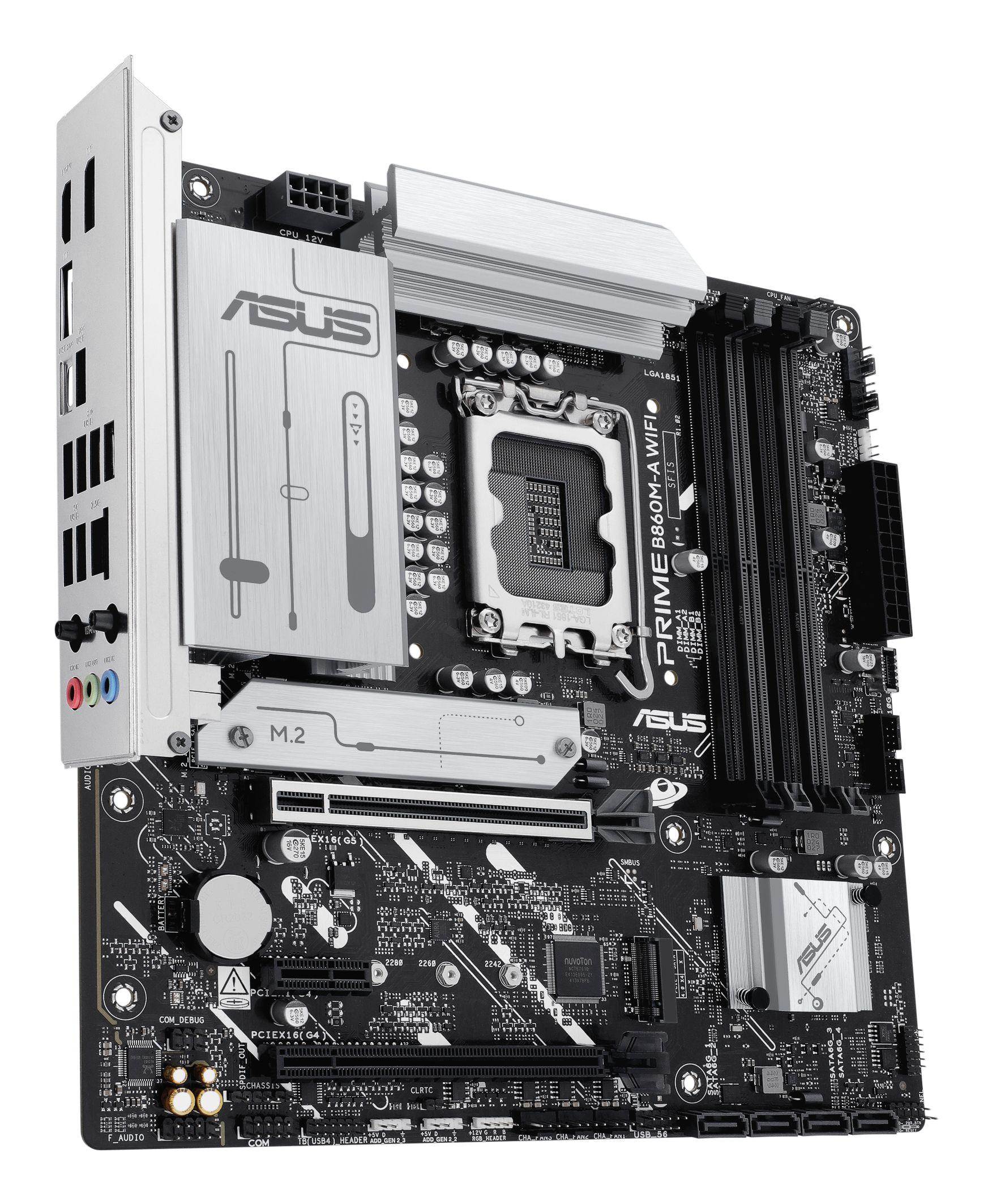 Motherboard ASUS Prime B860M-A WIFI (LGA 1851 (Socket V1) - Intel Core Ultra - micro-ATX) — miniatura 4