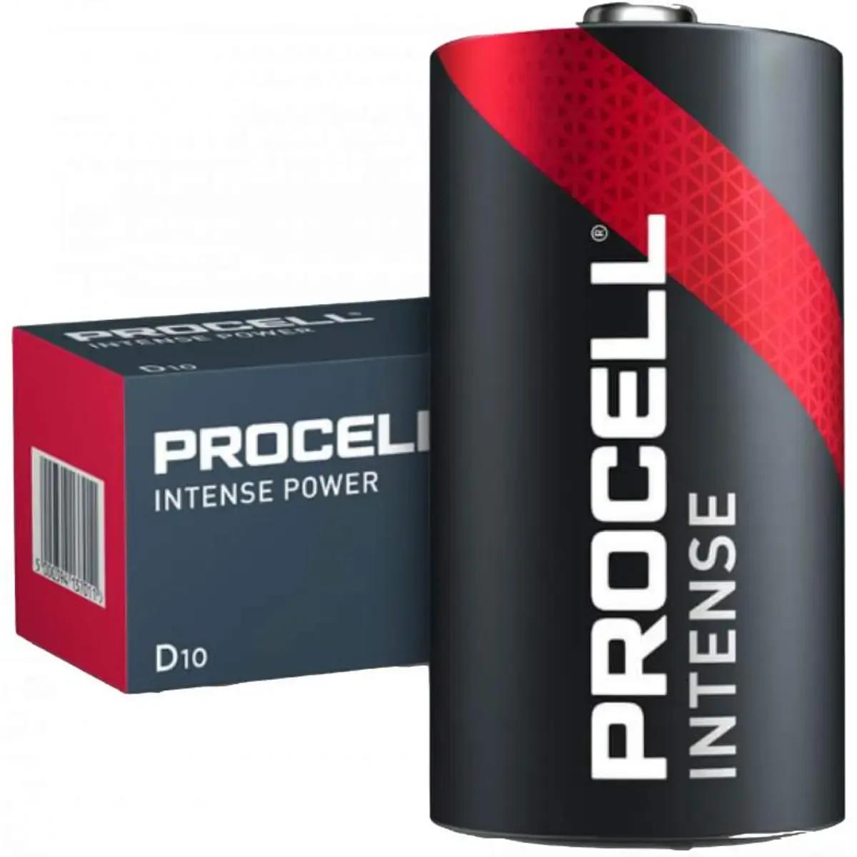 Pilhas Alcalinas Industriais DURACELL Procell Intense Power 137011 (D/LR20 - 1,5 V - 10 unidades) — miniatura 2