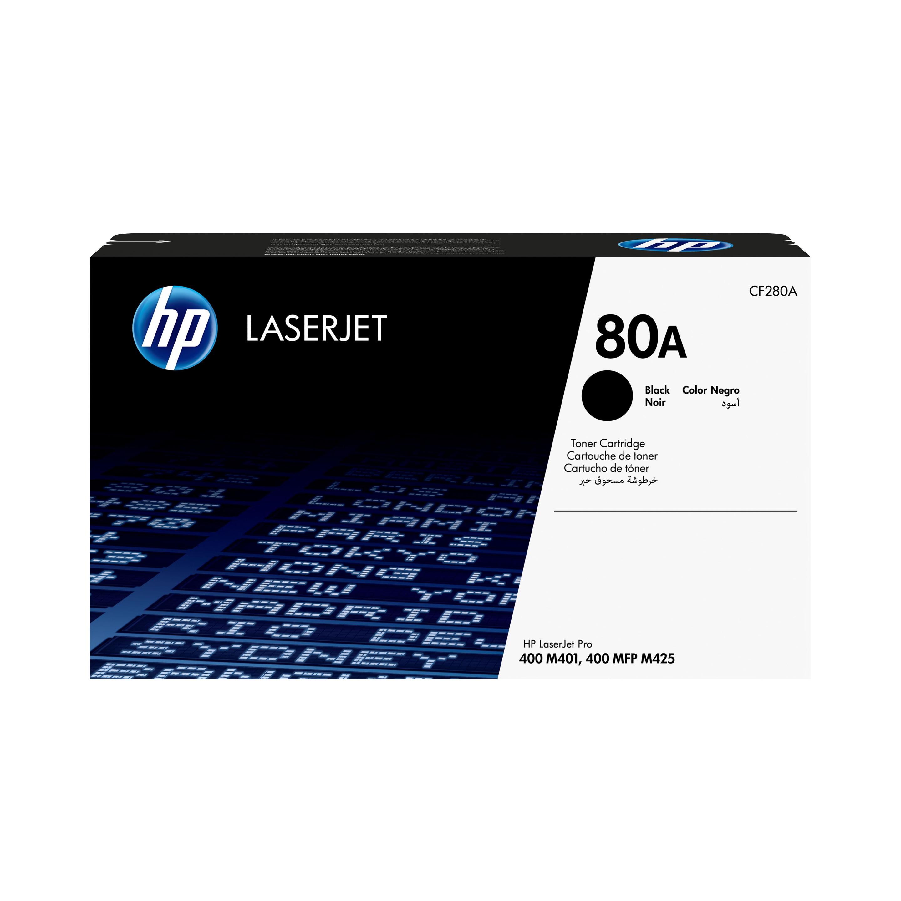 Toner HP 80A CF280A (2560 páginas - Preto)