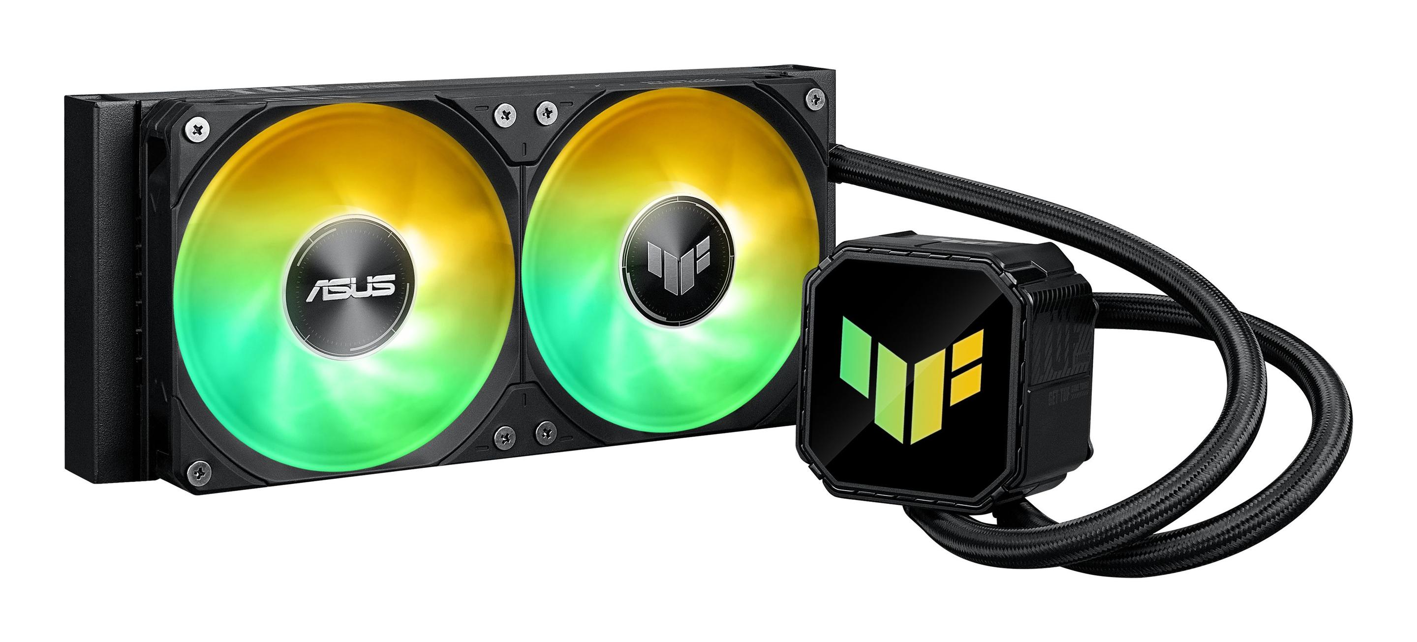 Sistema de Refrigeração Líquida ASUS TUF GAMING LC III 240 ARGB (120 mm - 2 ventoinhas - 2600 RPM - Preto)