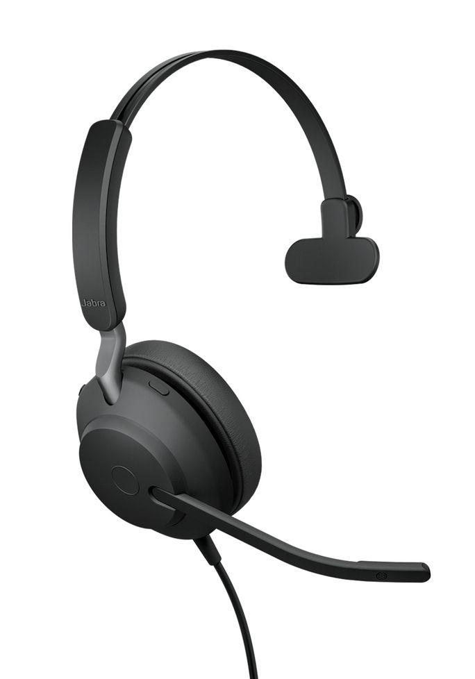 Auscultadores JABRA Evolve2 40 SE UC Mono (Monofónico - Com fios - Supra-aural - Preto)