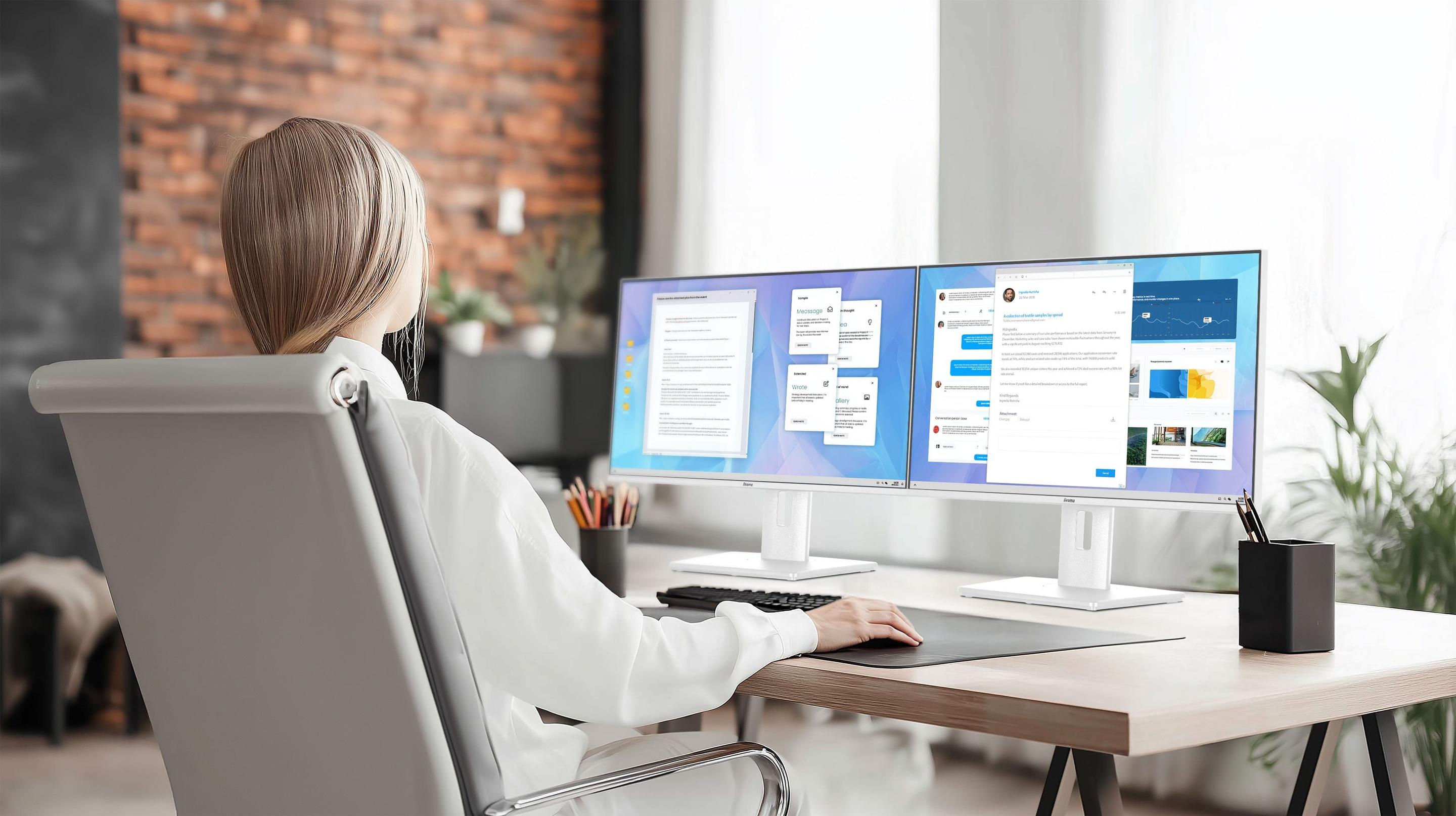 Monitor IIYAMA ProLite XB2497HSU-W1 (23,8" - IPS - 120 Hz - Branco) — miniatura 16