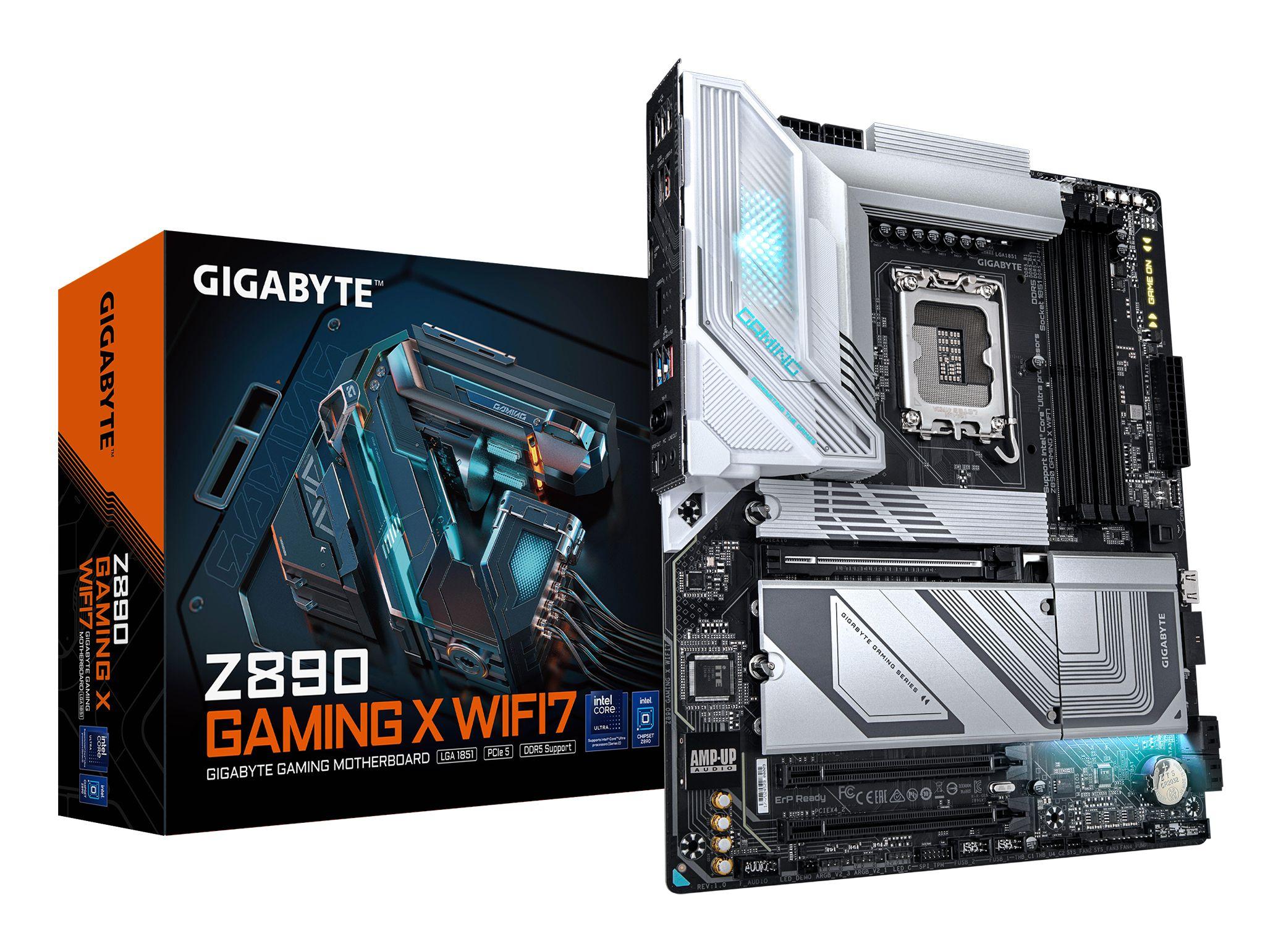 Motherboard GIGABYTE Z890 GAMING X WIFI7 (LGA 1851 (Socket V1) - Intel Core Ultra - ATX - Preto)