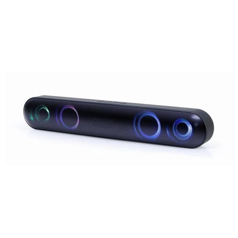 Barra de Som GEMBIRD SPKBT-BAR400L (10 W - Com fios e sem fios - Preto)